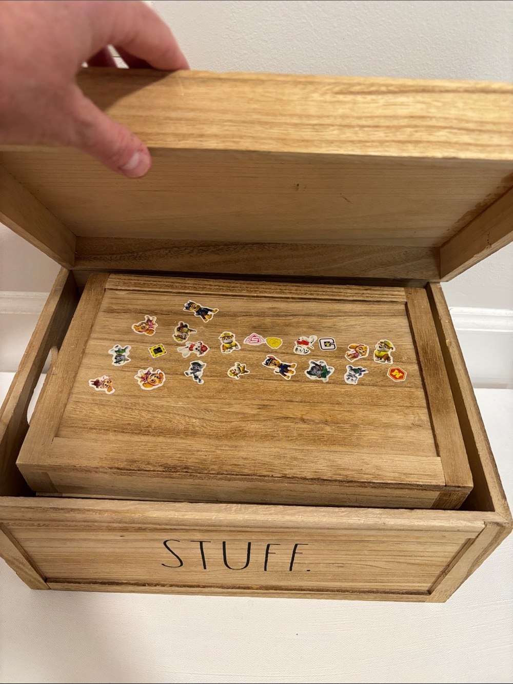 Rae Dunn Rustic “STUFF” & THINGS Storage Box’s - Picture 8 of 10